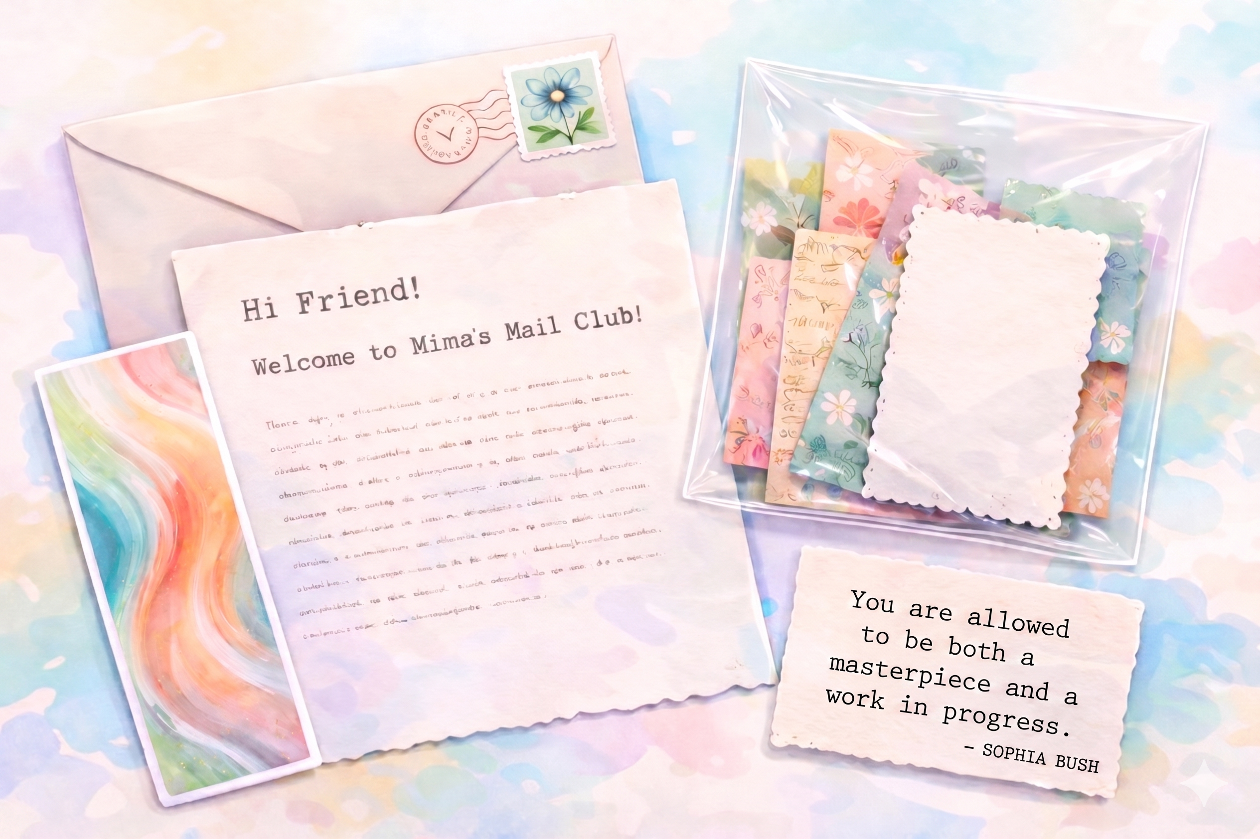 Mimas Mail Club Envelope Contents